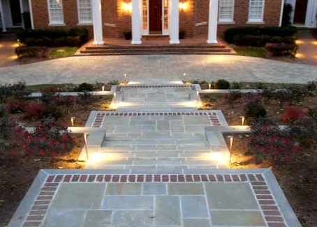 Brick & stone stairway with paver driveway by Rock Water Farm - Photo 3