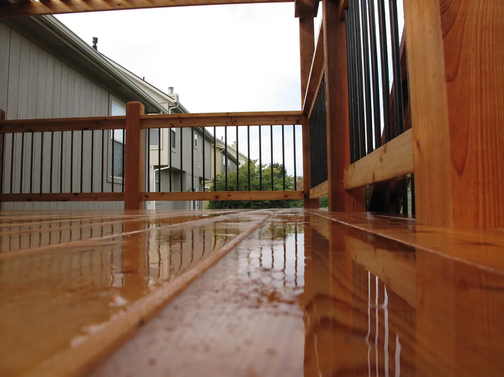 Cedar deck with pergola featuring arch knotty design by The Deck Pro - Photo 3