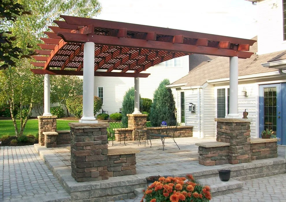 Curved Pergolas by Forever Redwood - Photo 14