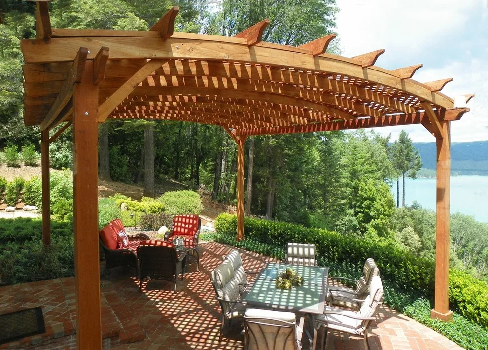 Curved Pergolas by Forever Redwood - Photo 25