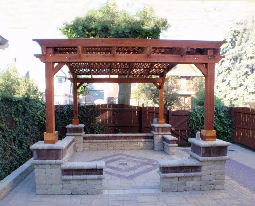 Curved Pergolas by Forever Redwood - Photo 20