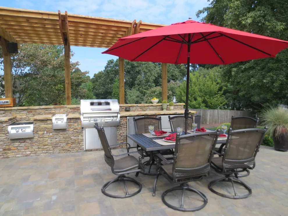 Outdoor Kitchen Pergola for Hosting by The Stone Man - Photo 9