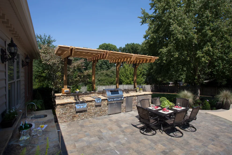 Outdoor Kitchen Pergola for Hosting by The Stone Man - Photo 5