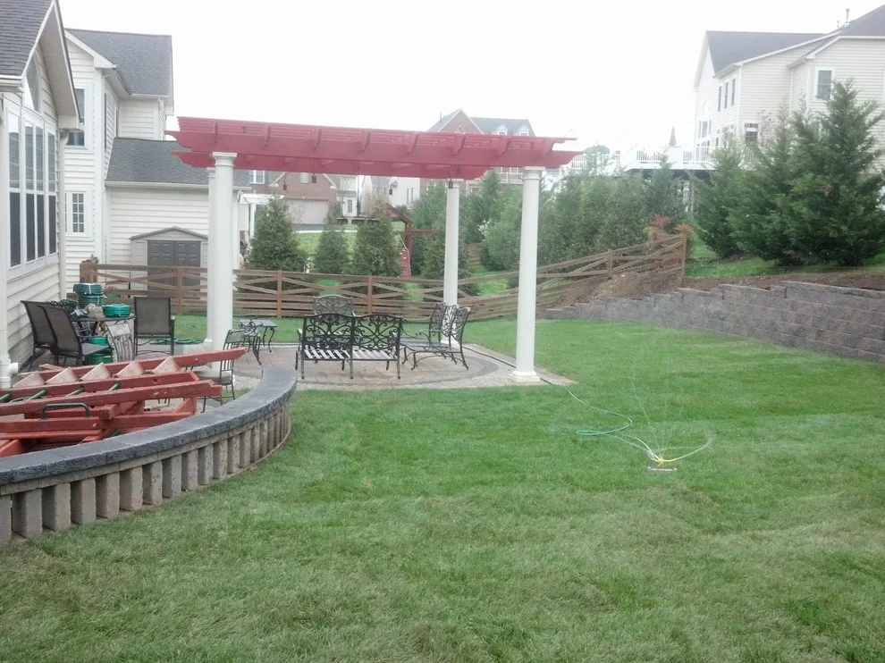 Belgrave Outdoor Space, Canopy & Barriers by Metro Landscape & Construction, Inc - Photo 8