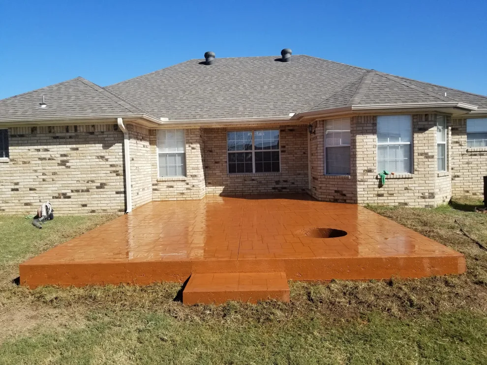 Fort Smith Concrete Slab with Retaining Wall Before and After by Sawyer's, Inc. - Photo 4