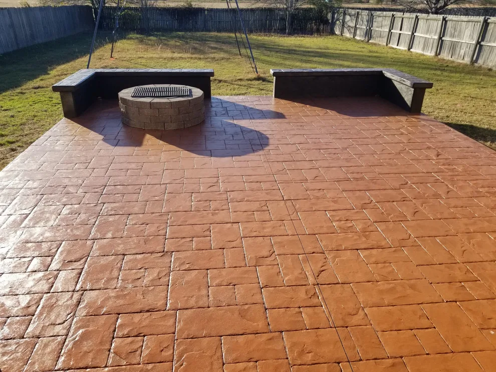 Fort Smith Concrete Slab with Retaining Wall Before and After by Sawyer's, Inc. - Photo 2