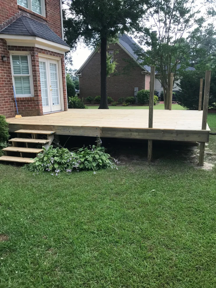 Outdoor deck featuring Chip and Dale railing by Narron Woodworks - Photo 2