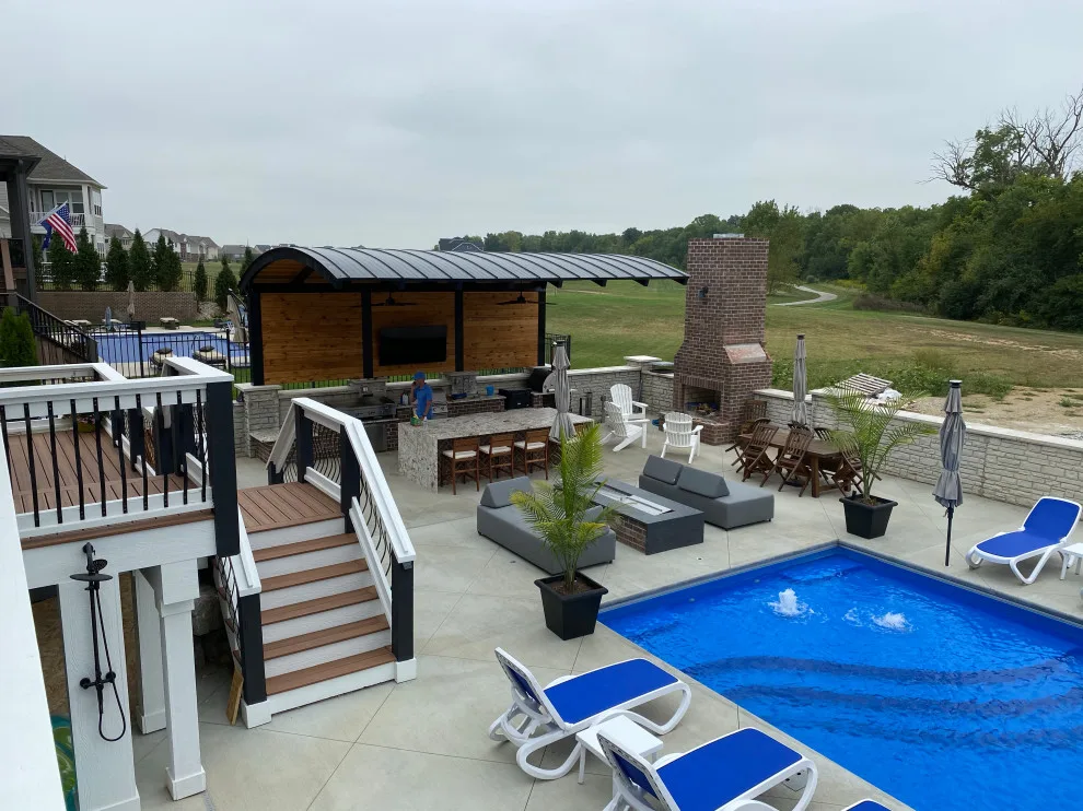 Tailored deck with a view of the stunning pool by DeckThisOut - Photo 2