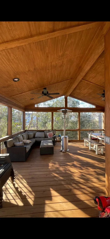 EzeScreen porch with gable roof by Ebony Outdoor Living LLC - Photo 3