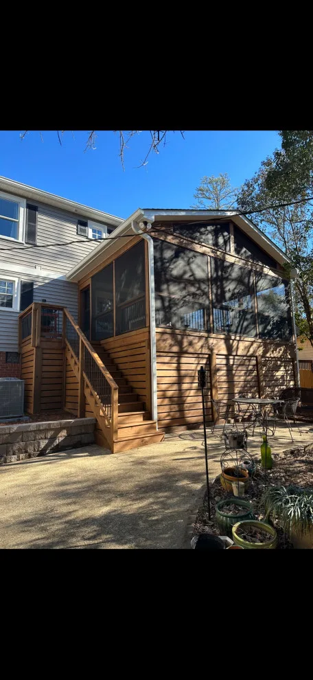 EzeScreen porch with gable roof by Ebony Outdoor Living LLC - Photo 4