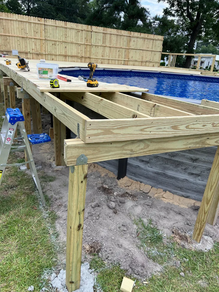 Elevated Pool Deck by Narron Woodworks - Photo 2
