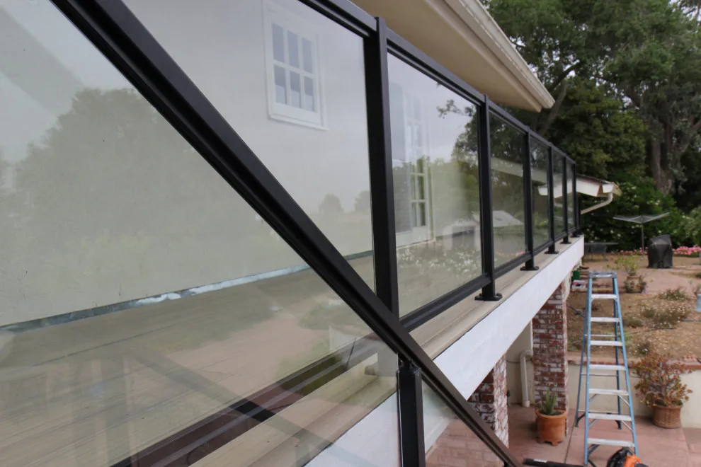 Effortless Composite Deck with Black-Framed Glass Railing by Arroyo Grande Deck And Fence - Photo 15