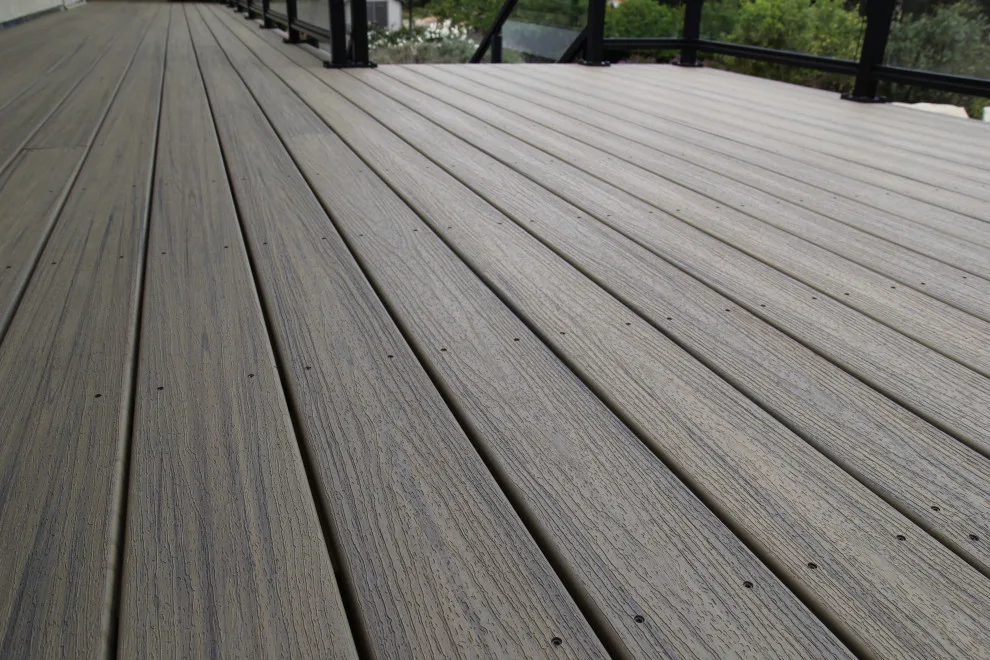 Effortless Composite Deck with Black-Framed Glass Railing by Arroyo Grande Deck And Fence - Photo 2
