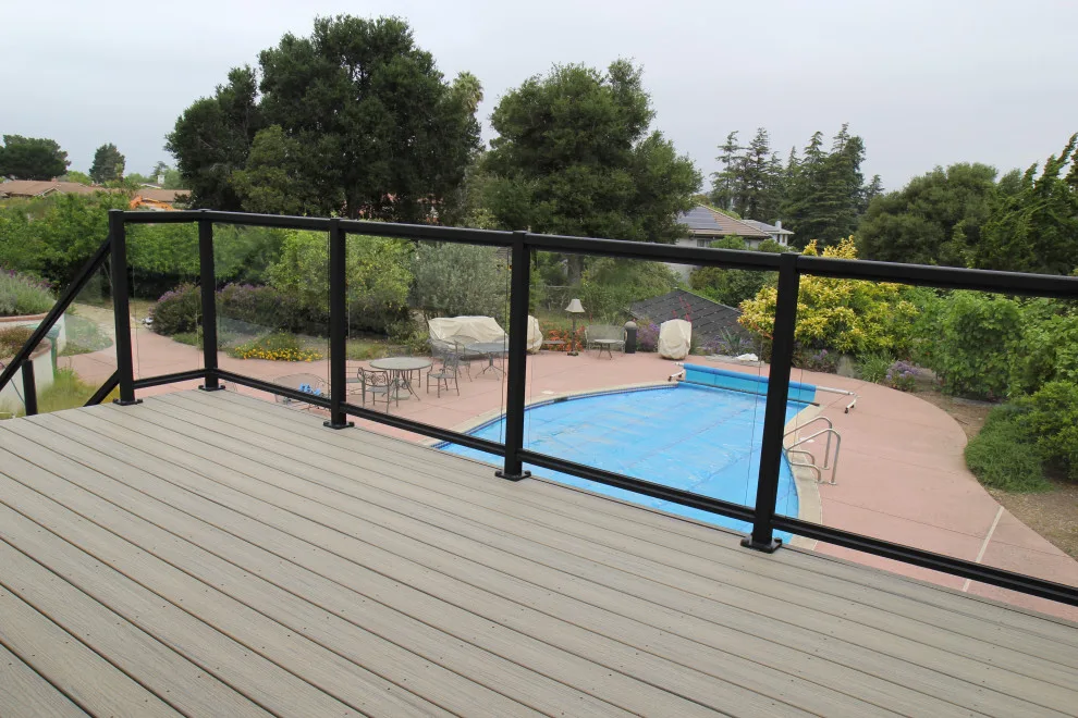 Effortless Composite Deck with Black-Framed Glass Railing by Arroyo Grande Deck And Fence - Photo 3