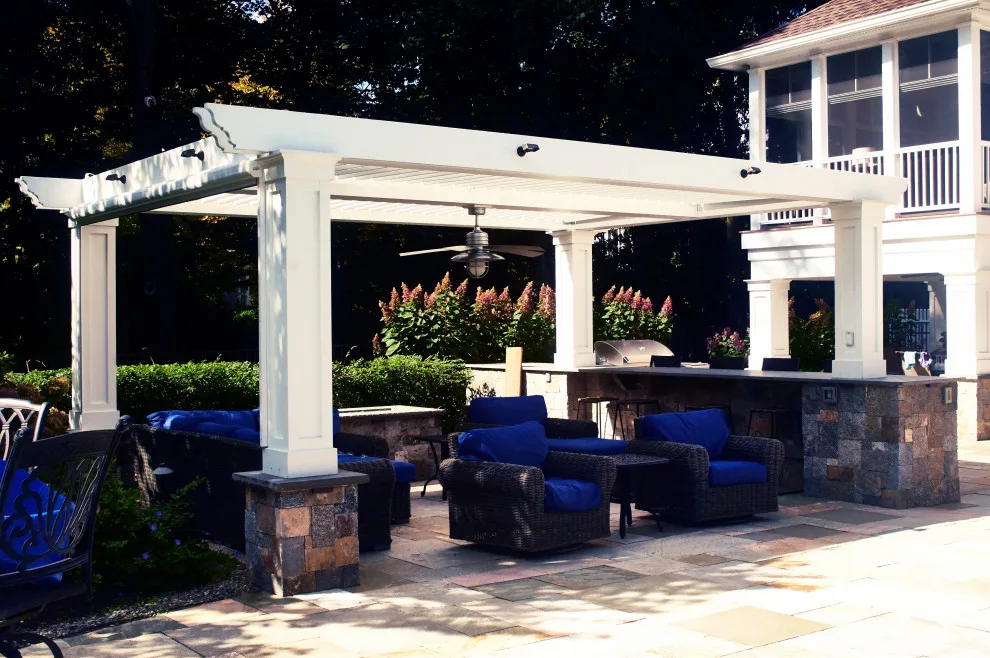 Poolside Louvered Pergola by Penumbra Designs - Photo 11