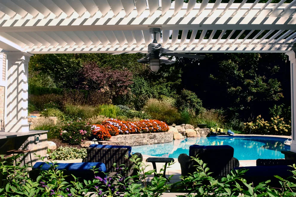 Poolside Louvered Pergola by Penumbra Designs - Photo 9