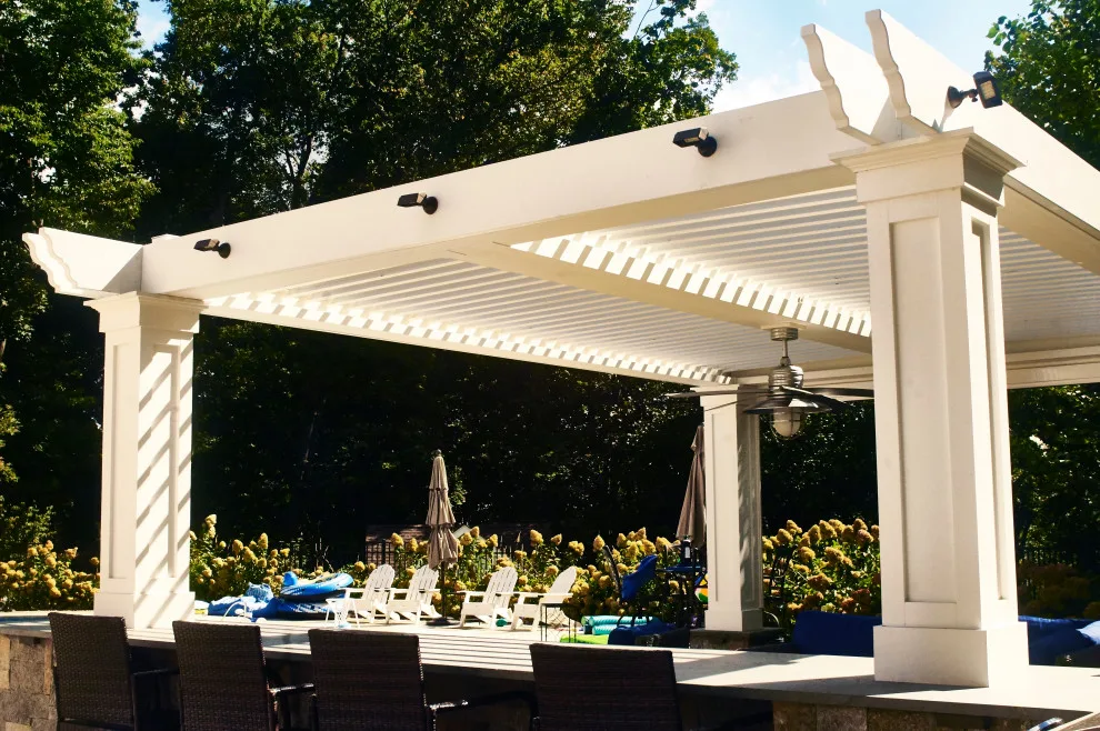 Poolside Louvered Pergola by Penumbra Designs - Photo 8