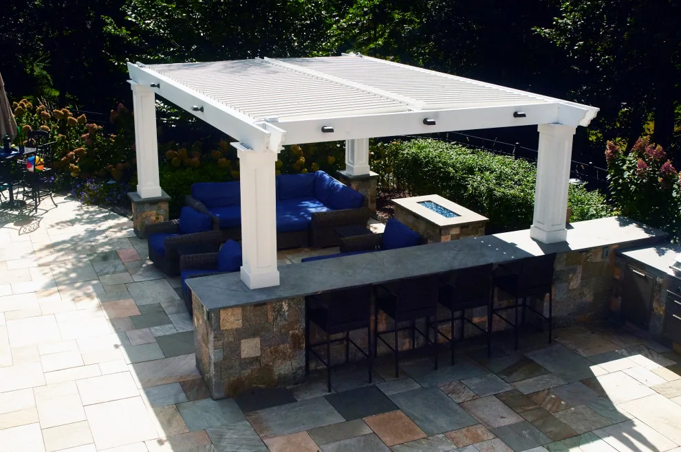 Poolside Louvered Pergola by Penumbra Designs - Photo 3