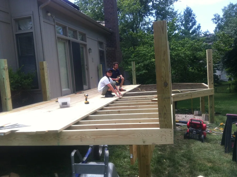 Leawood deck renovation and enlargement by The Deck Pro - Photo 3