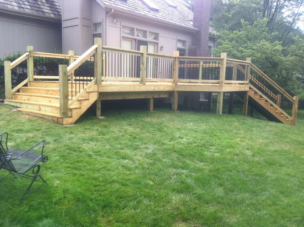 Leawood deck renovation and enlargement by The Deck Pro - Photo 2