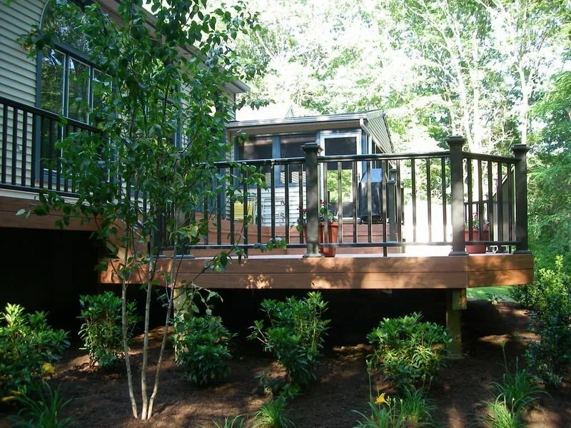 TimberTech deck with low maintenance in Madison, Connecticut by Archadeck Of Central Connecticut - Photo 3