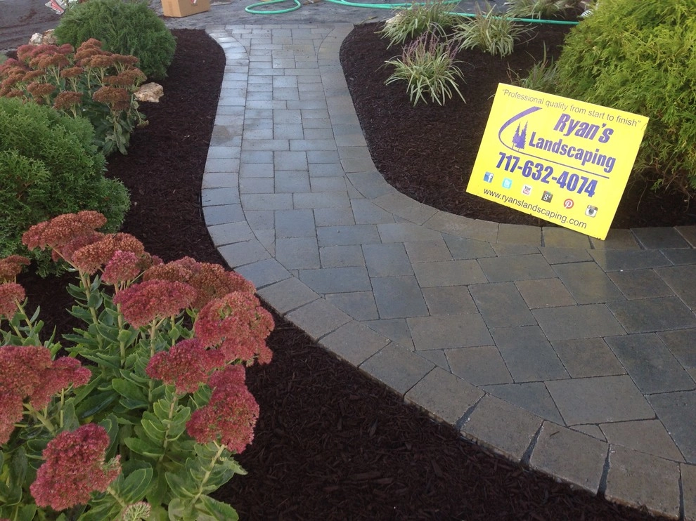 Hanover Pavers Interlocking Walkway Hardscapes by Ryan's Landscaping Hanover, Pa Patios & Walls - Photo 7