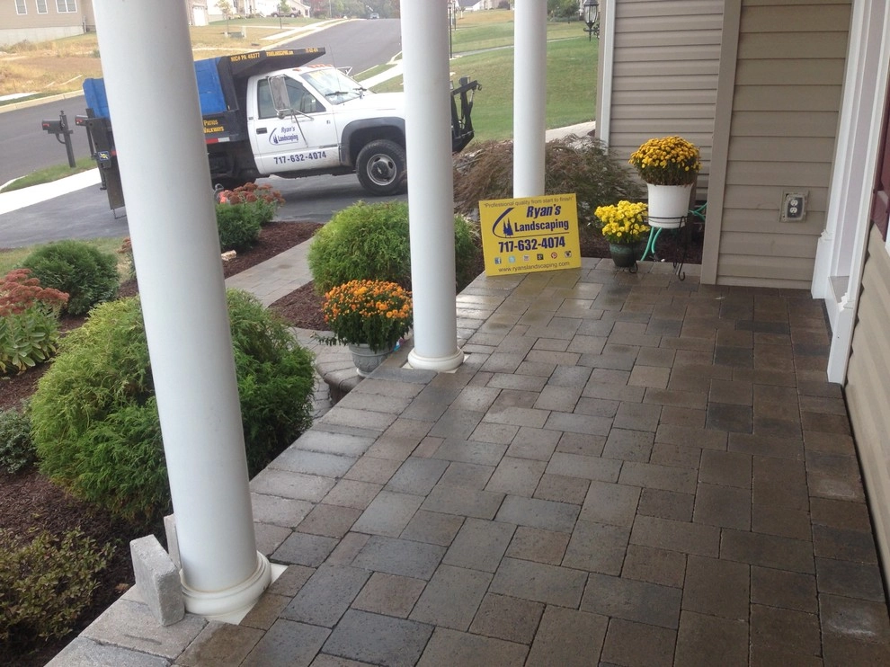 Hanover Pavers Interlocking Walkway Hardscapes by Ryan's Landscaping Hanover, Pa Patios & Walls - Photo 5