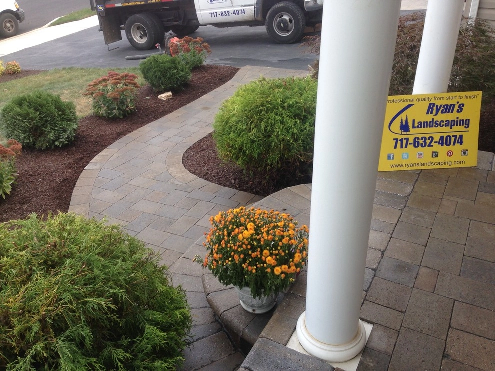 Hanover Pavers Interlocking Walkway Hardscapes by Ryan's Landscaping Hanover, Pa Patios & Walls - Photo 6