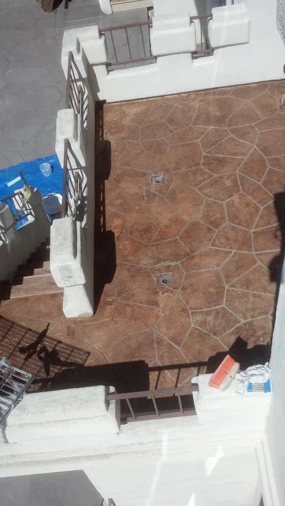 Faux Flagstone Finished Deck with Stamped Staining and Sealing by DeckExpert.com - Photo 7