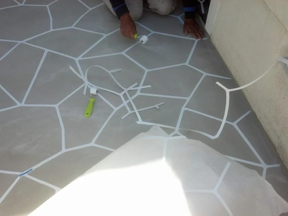 Faux Flagstone Finished Deck with Stamped Staining and Sealing by DeckExpert.com - Photo 2