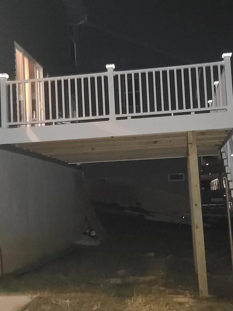 16x14 Composite Deck with Custom Solar Lighting by Jaguar Decks And Fences - Photo 3