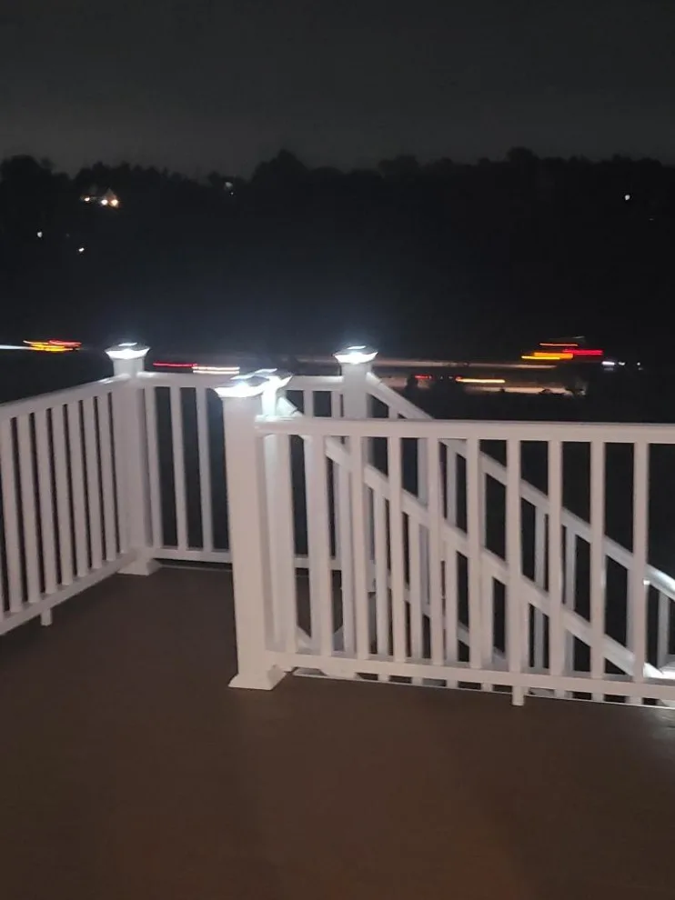 16x14 Composite Deck with Custom Solar Lighting by Jaguar Decks And Fences - Photo 4