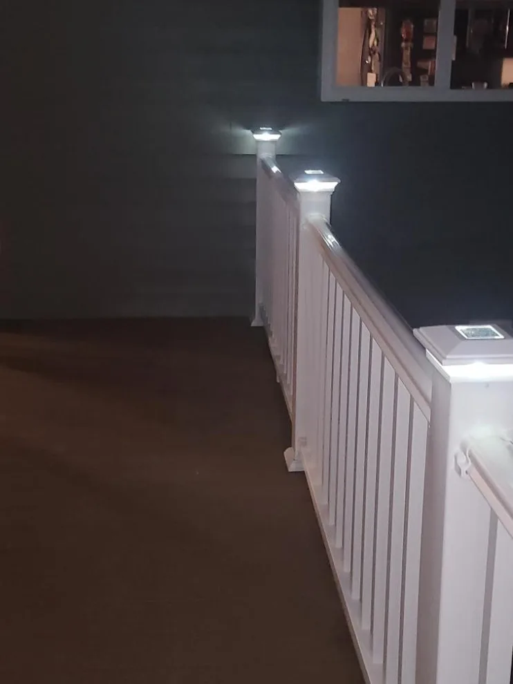 16x14 Composite Deck with Custom Solar Lighting by Jaguar Decks And Fences - Photo 8