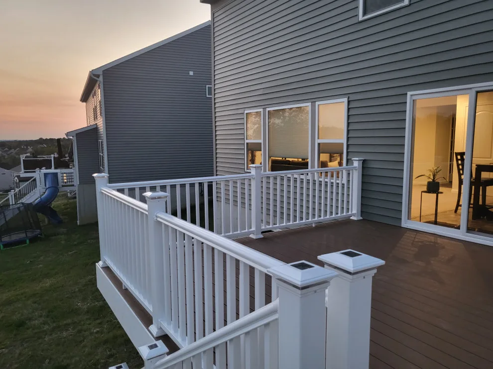 16x14 Composite Deck with Custom Solar Lighting by Jaguar Decks And Fences - Photo 7