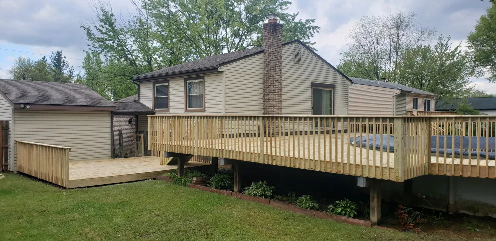 36x10 White Pine Surround Deck for Pool by Jaguar Decks And Fences - Photo 5