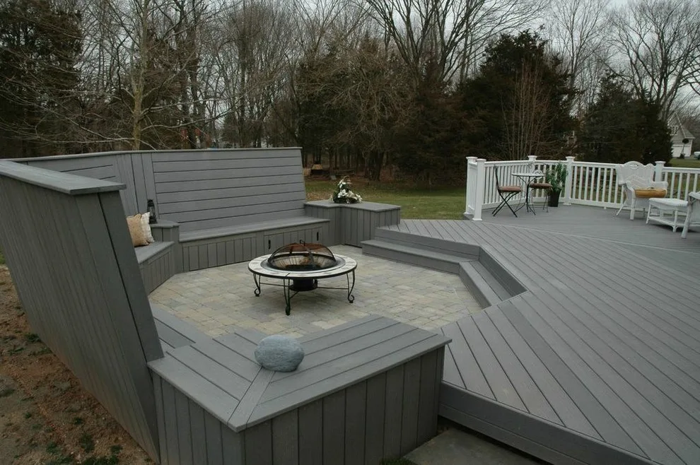 Distinctive deck and patio combo design in Middletown, CT by Archadeck Of Central Connecticut - Photo 5