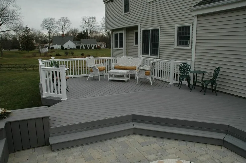 Distinctive deck and patio combo design in Middletown, CT by Archadeck Of Central Connecticut - Photo 8