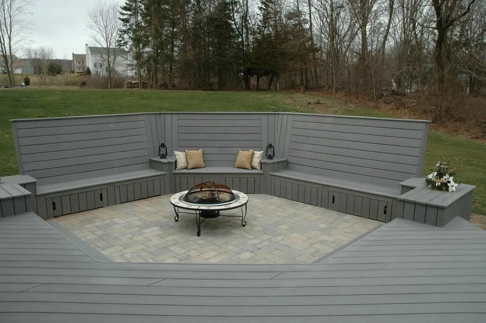 Distinctive deck and patio combo design in Middletown, CT by Archadeck Of Central Connecticut - Photo 4