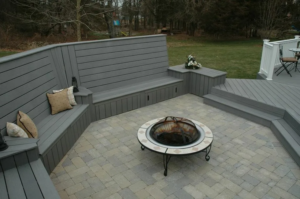 Distinctive deck and patio combo design in Middletown, CT by Archadeck Of Central Connecticut - Photo 6