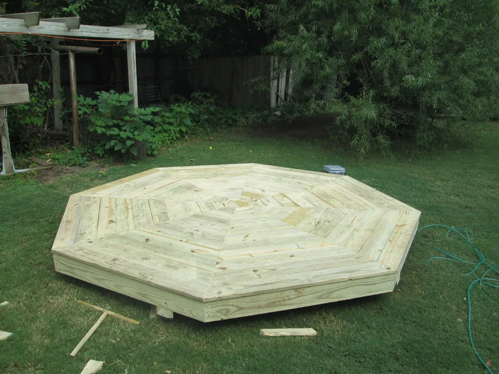 Decagonal gazebo measuring 10 by 10 by Beachy Construction LLC - Photo 7