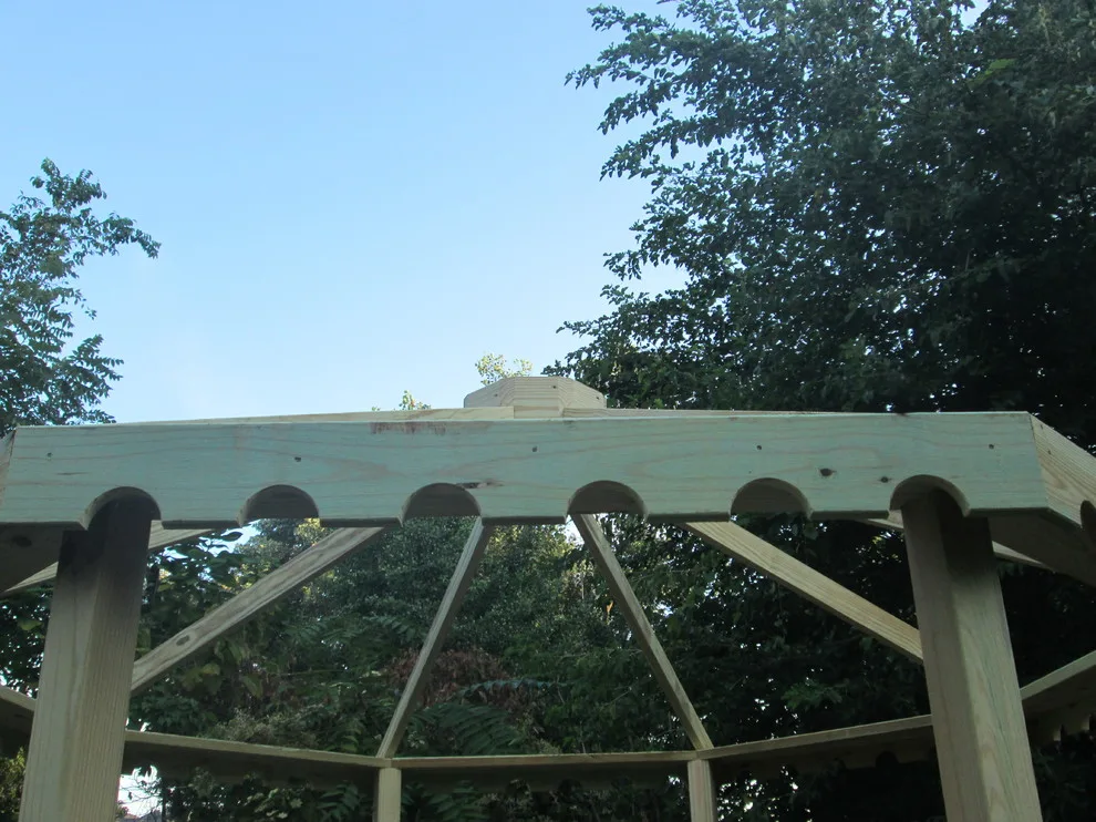 Decagonal gazebo measuring 10 by 10 by Beachy Construction LLC - Photo 6