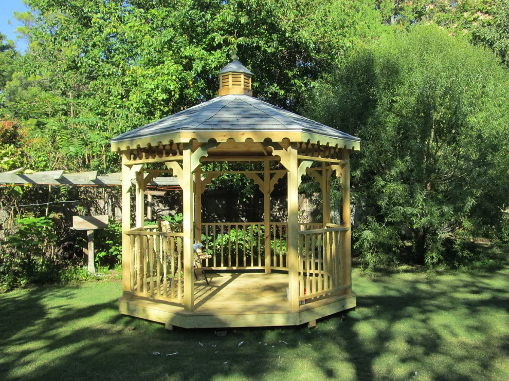 Decagonal gazebo measuring 10 by 10 by Beachy Construction LLC - Photo 8