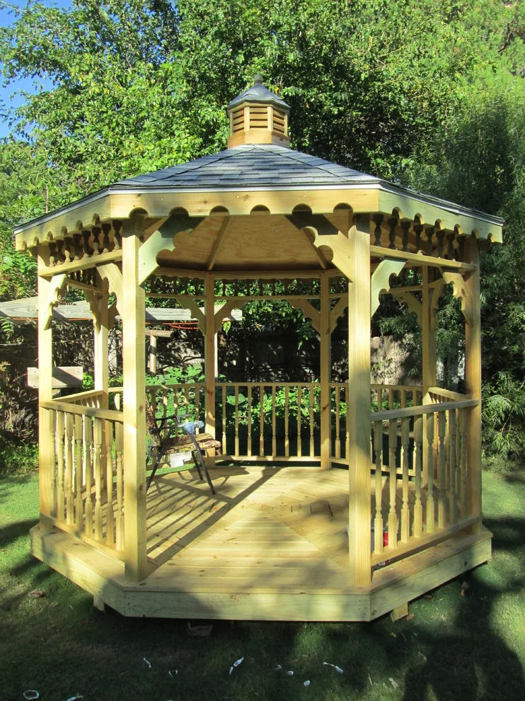 Decagonal gazebo measuring 10 by 10 by Beachy Construction LLC - Photo 10