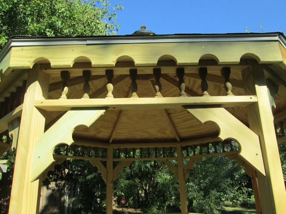 Decagonal gazebo measuring 10 by 10 by Beachy Construction LLC - Photo 11