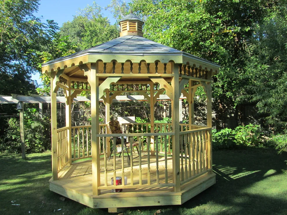 Decagonal gazebo measuring 10 by 10 by Beachy Construction LLC - Photo 4