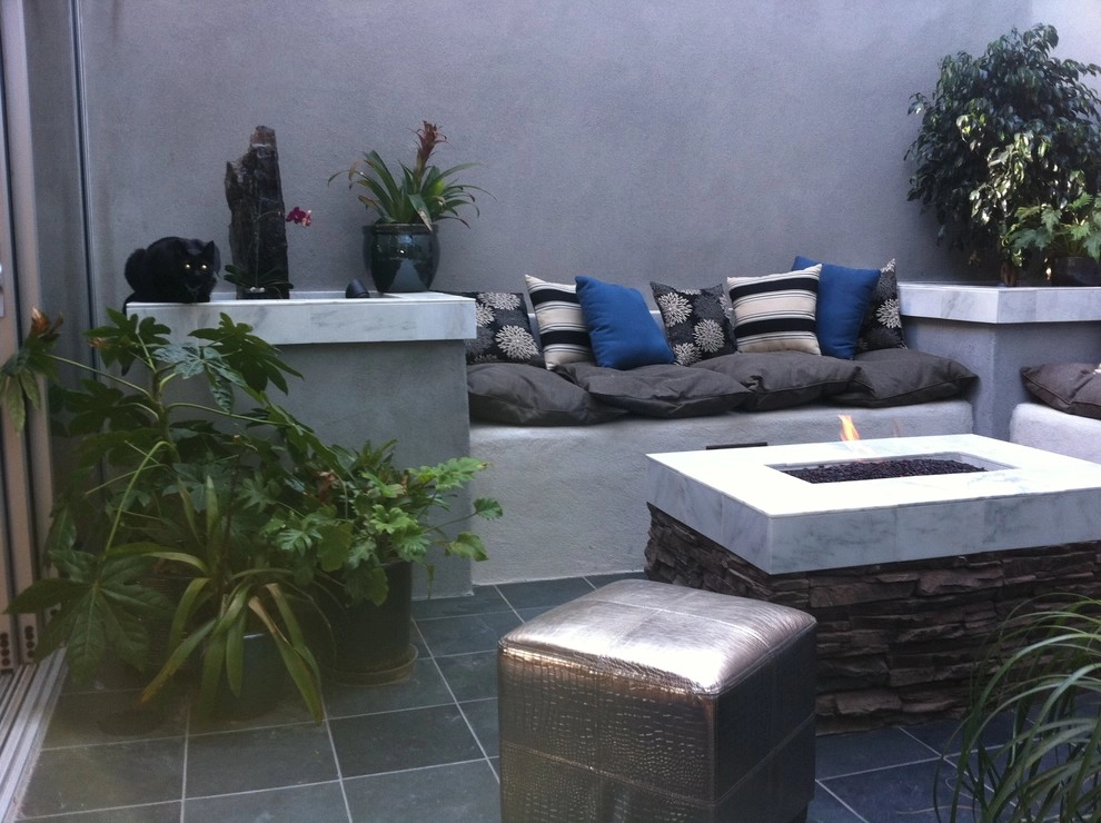 Custom Inner Atrium with fire feature by San Diego Landscape Solutions Inc - Photo 5