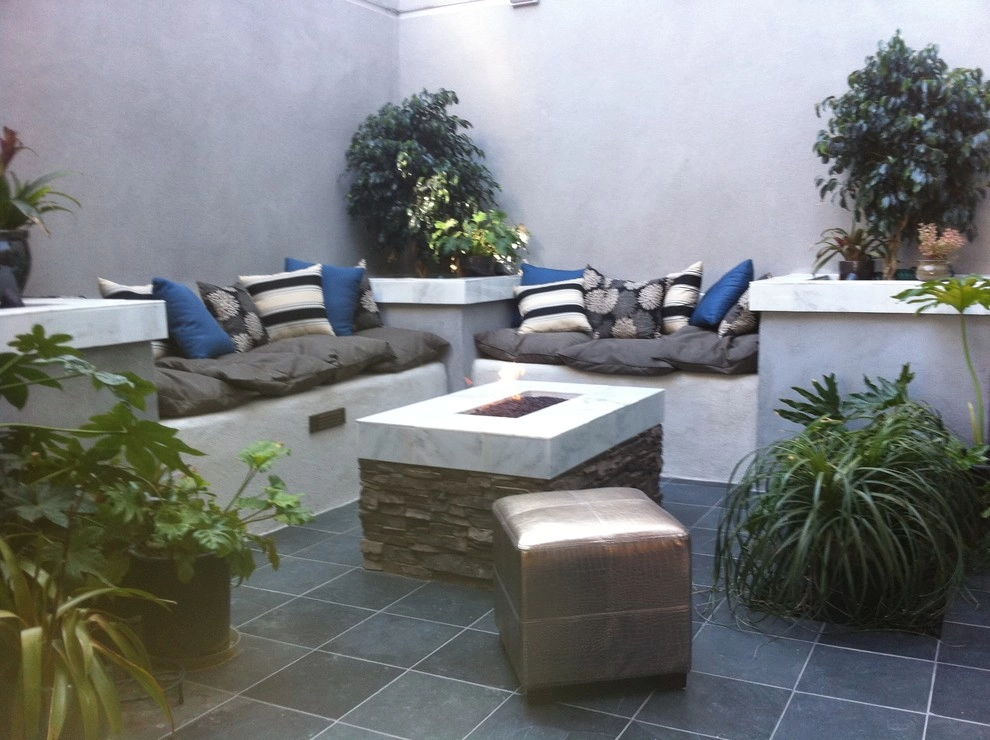 Custom Inner Atrium with fire feature by San Diego Landscape Solutions Inc - Photo 17