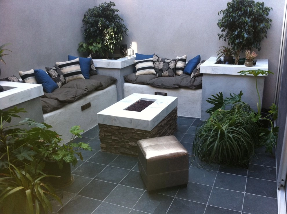 Custom Inner Atrium with fire feature by San Diego Landscape Solutions Inc - Photo 9