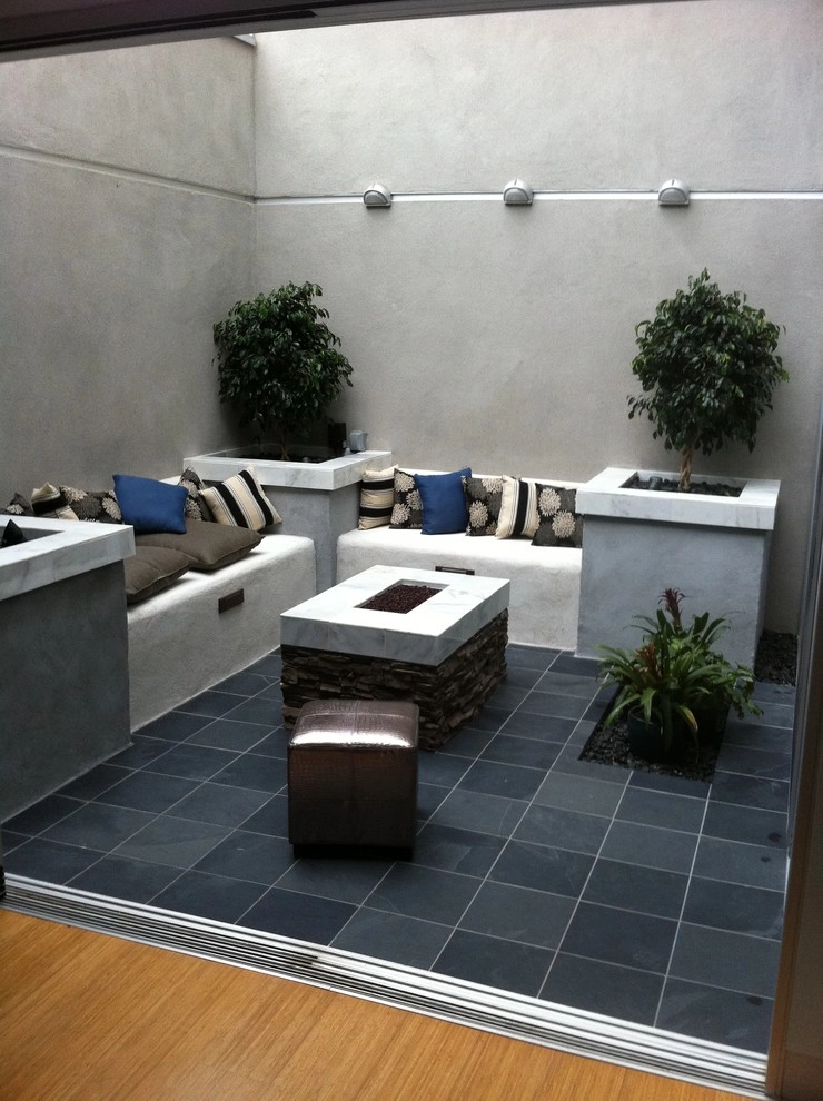 Custom Inner Atrium with fire feature by San Diego Landscape Solutions Inc - Photo 6