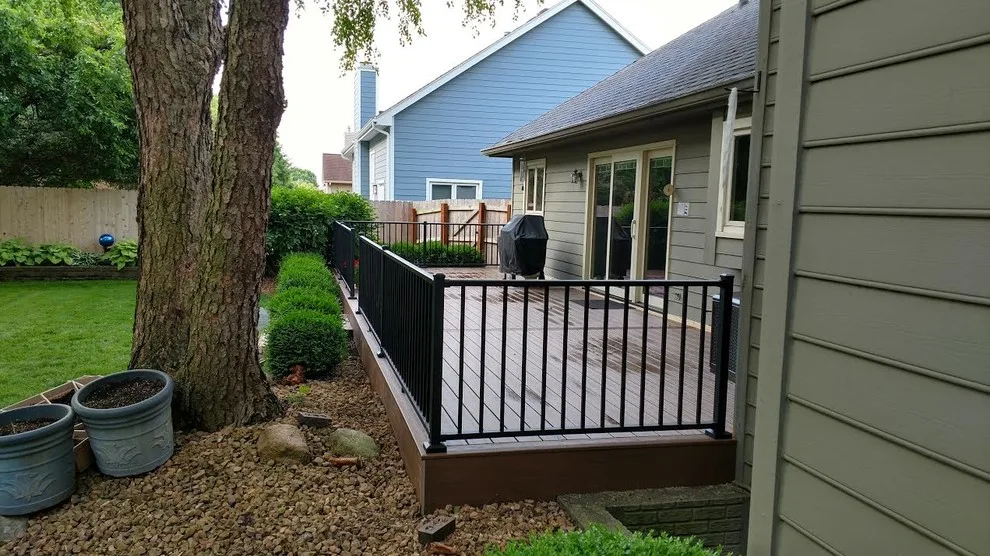 TimberTech Deck, Antique Palm with Westbury Railing in Text Black by VanWeelden Co. - Photo 3
